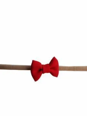 Red 1.5" Tiny Bow Headband