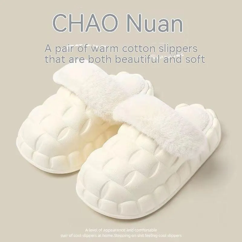 Removable Cotton Slippers Home Non-slip