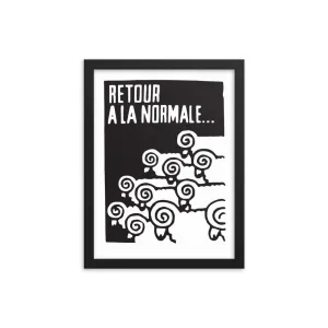 Return to Normal Framed Poster