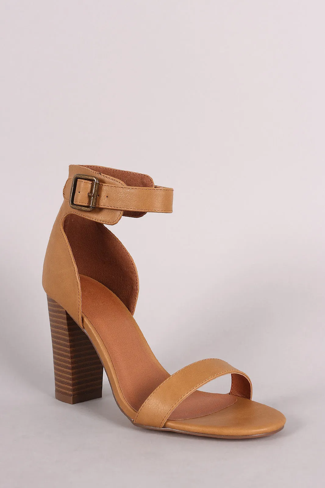 Single Band Ankle Cuff Chunky Heel