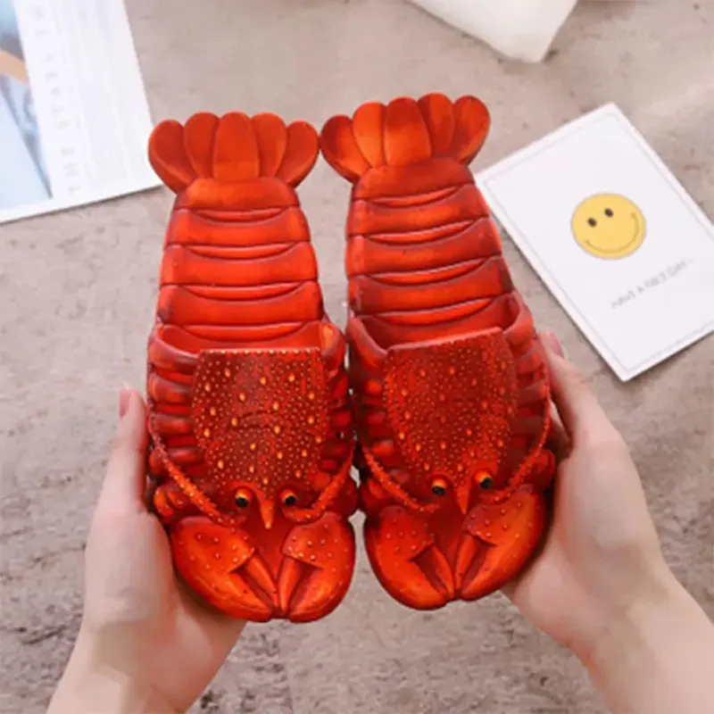 Trendy Designer Lobster Slippers