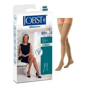 UltraSheer Sensitive Thigh-High, 20-30, Closed, Medium, Natural