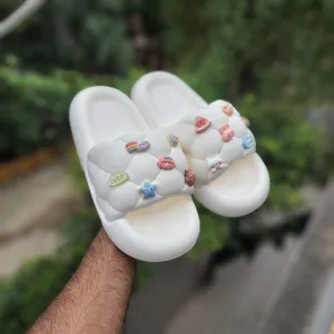 White Adorable embellishments Sliders