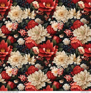 Winter Floral 2 Printed Vinyl Sheet/Wrap