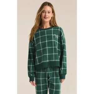 Z Supply Plaid LS Top in Noble Fir